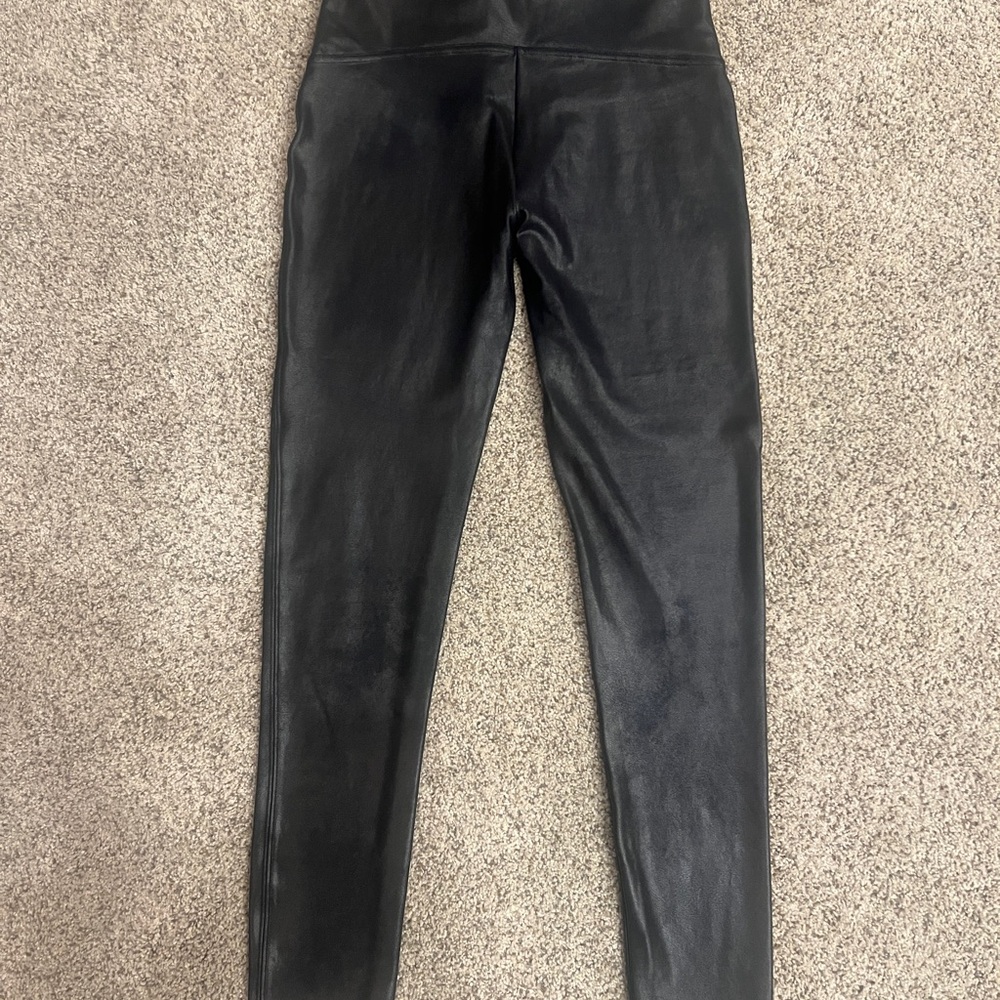 SPANX Black Sleek High-Waist Leggings